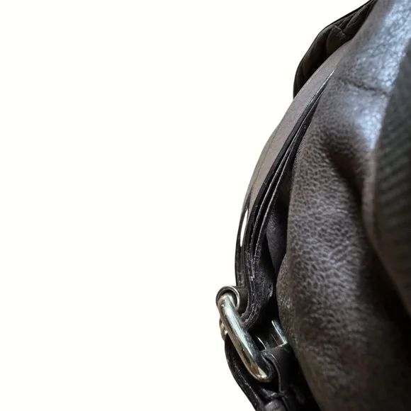 L.A.M.B. By Gwen Stefani Holloway Satchel Bag Style 2207 Brown w Gold Hardware - Picture 8 of 12